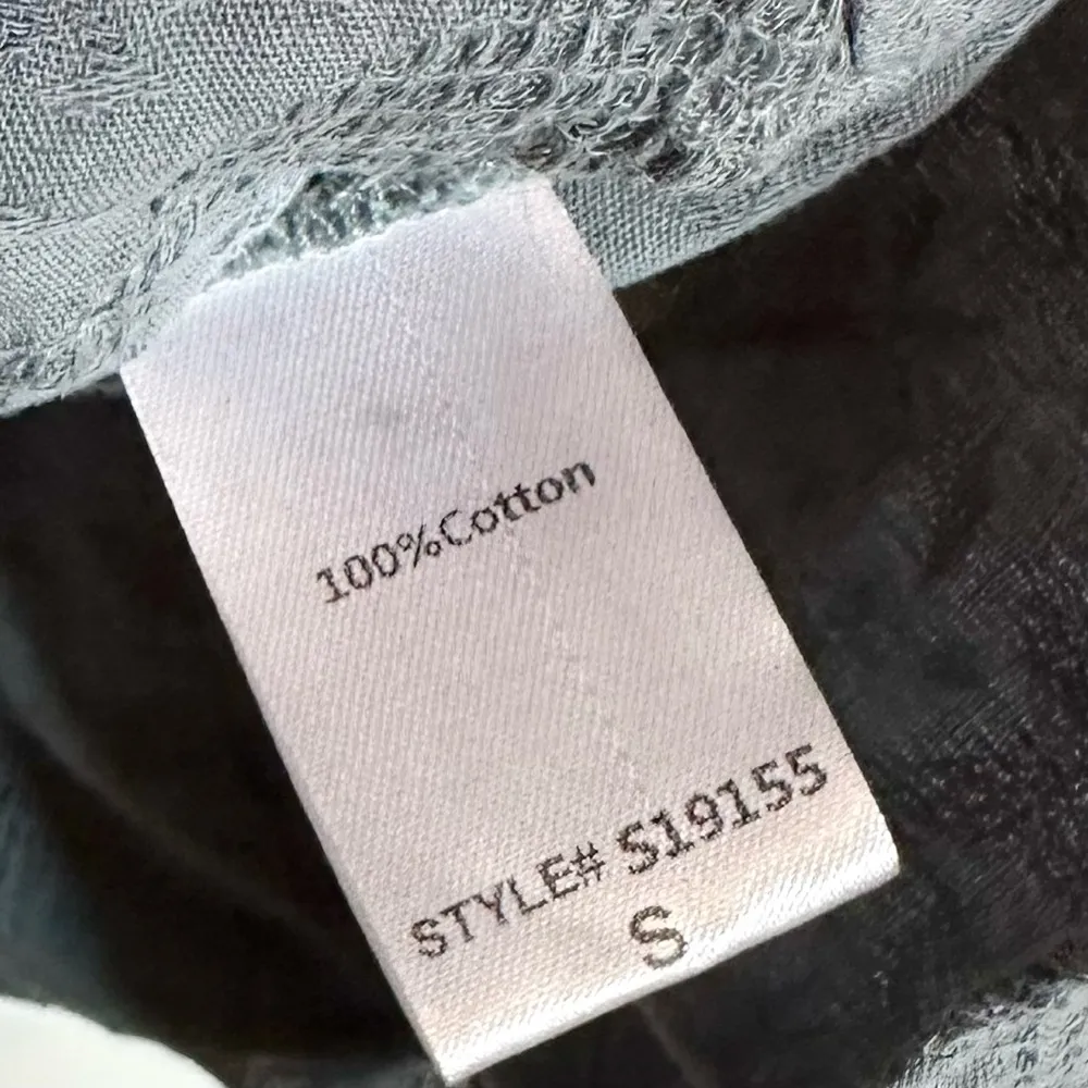 Mustard Seed  Blue Blouse - Small - Image 4