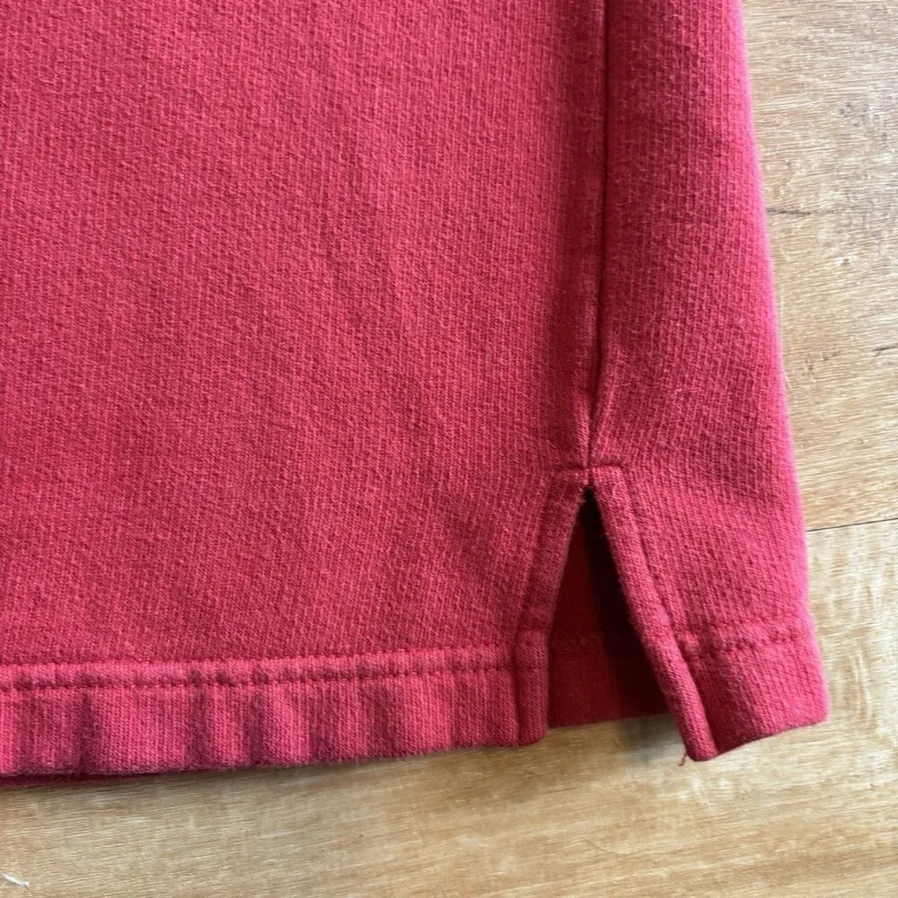 Winnie The Pooh Sweatshirt Womens Size Medium Red Vintage V Neck Crewneck Disney - Image 7