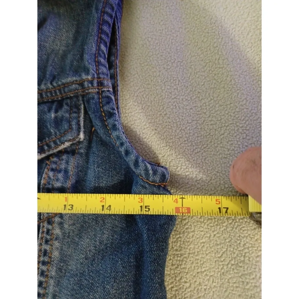 MUDD Denim Vest Womens XS Jean Jacket Blue Button Up Stretch Size Extra … - Image 7