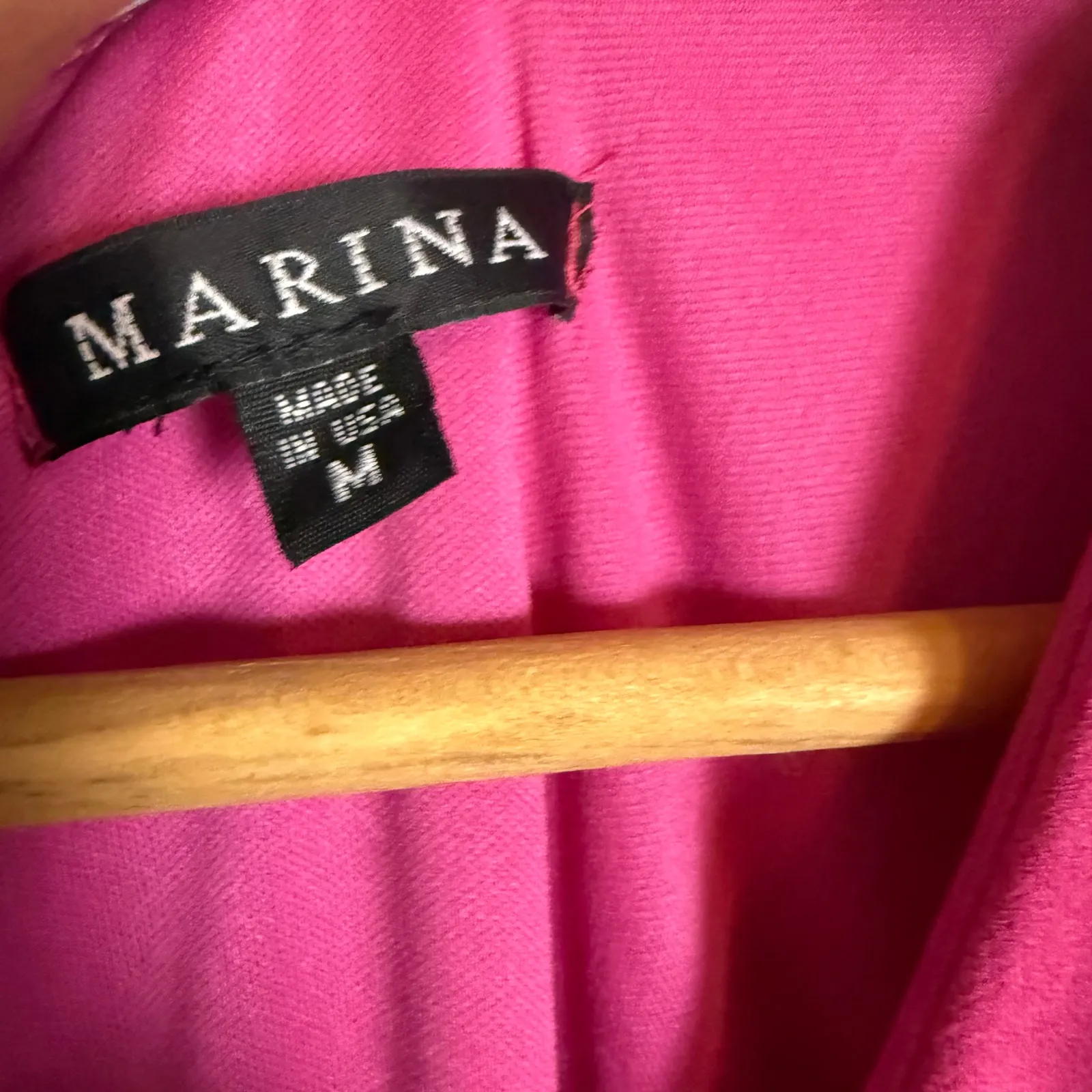 Marina Hot Pink Belted Tie Waist Kimono Short Sleeve V - Image 2