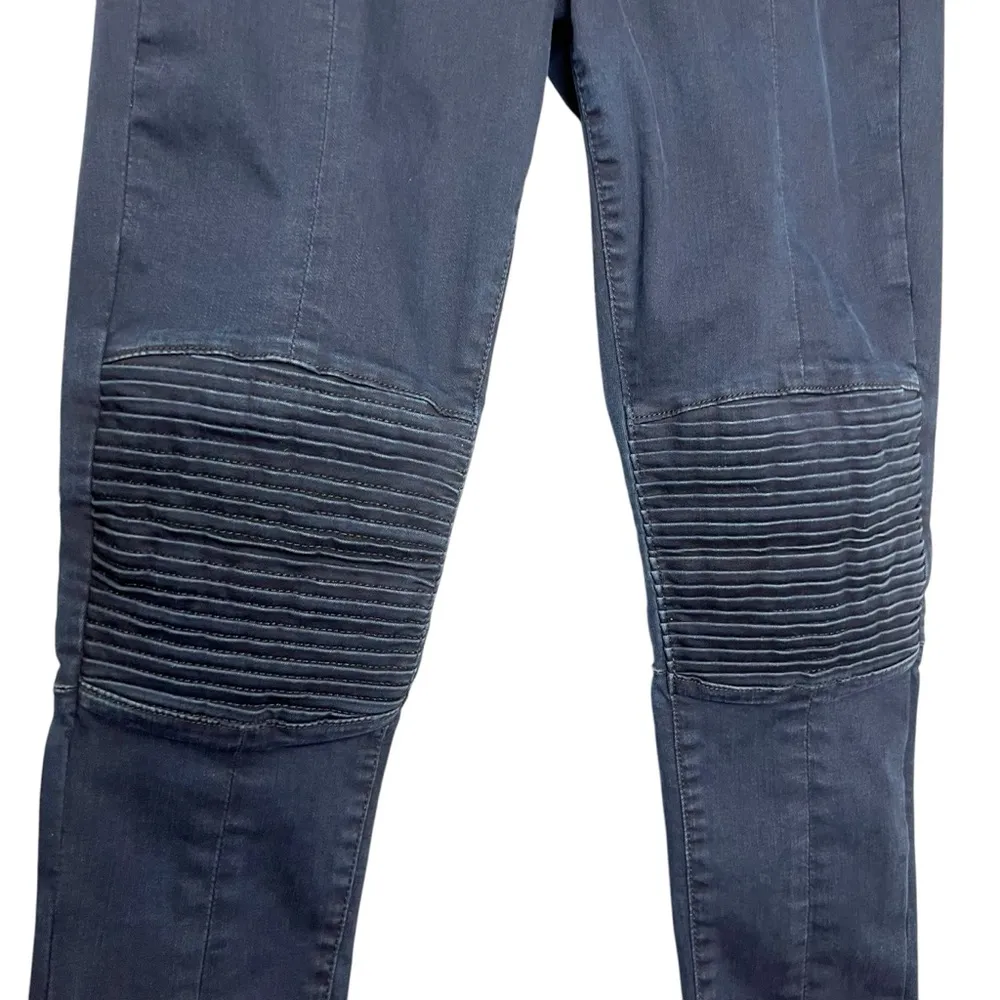 GAP 1969 Blue Black Sculpt True Skinny Moto Jeans Pants - Image 3