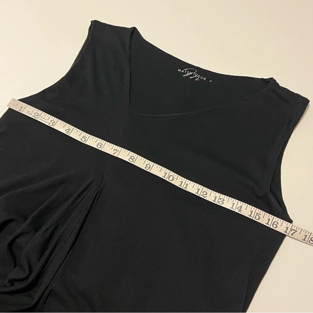 MATTHILDUR Hasu maxi dress, modal/pima cotton, sleeveless, black, size L Black Size L - Image 6
