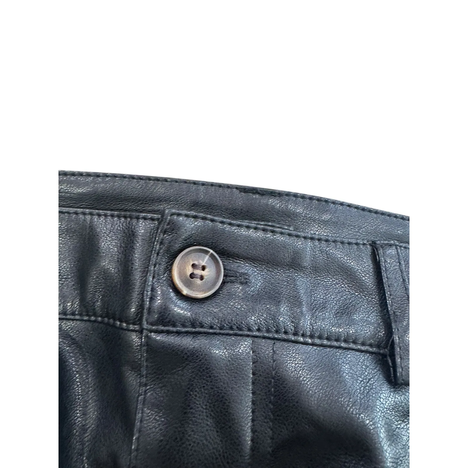 Urban Outfitters Faux Leather High & Wide 5 Pocket Pants size 30 - Image 5