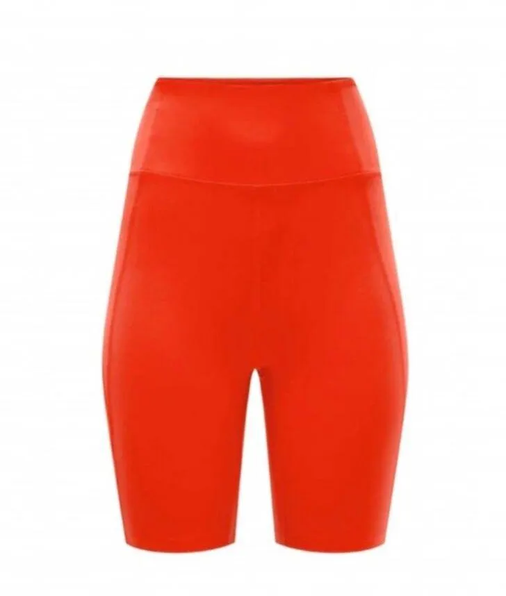 GIRLFRIEND COLLECTIVE Bike Short Women S Blood Orange Sporty Athletic Outdoor - Image 2