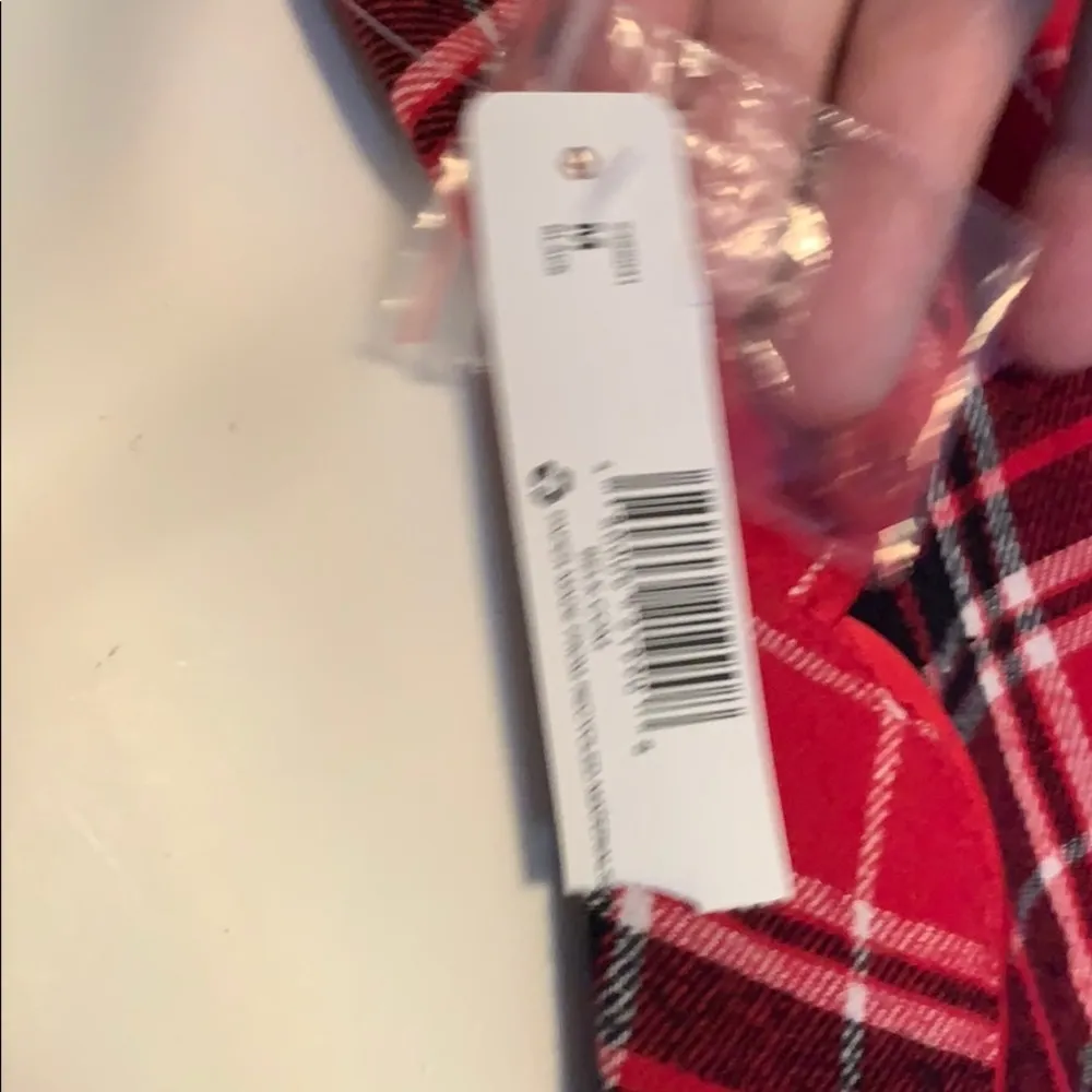 New Directions Red Plaid Holiday Pajamas Medium - Image 4