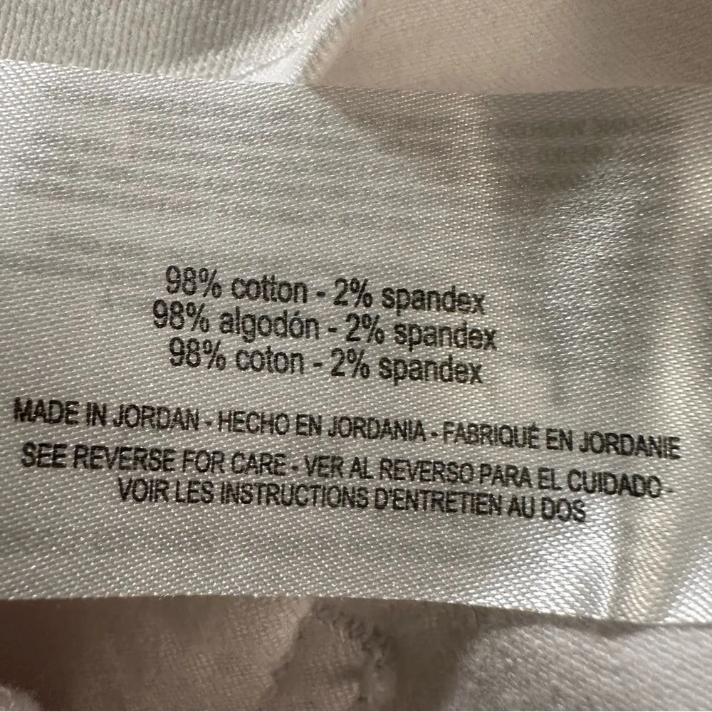 NWOT Gloria Vanderbilt High Rise Crop White Belted Trouser Jeans Size 16 - Image 7