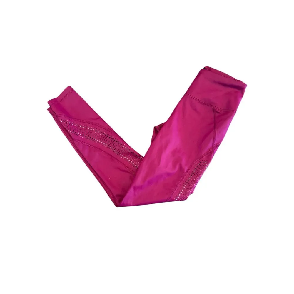 Victoria Secret Sport Knockout Tight Pants Pink Plum Laser Cut Women’s Small - Image 3