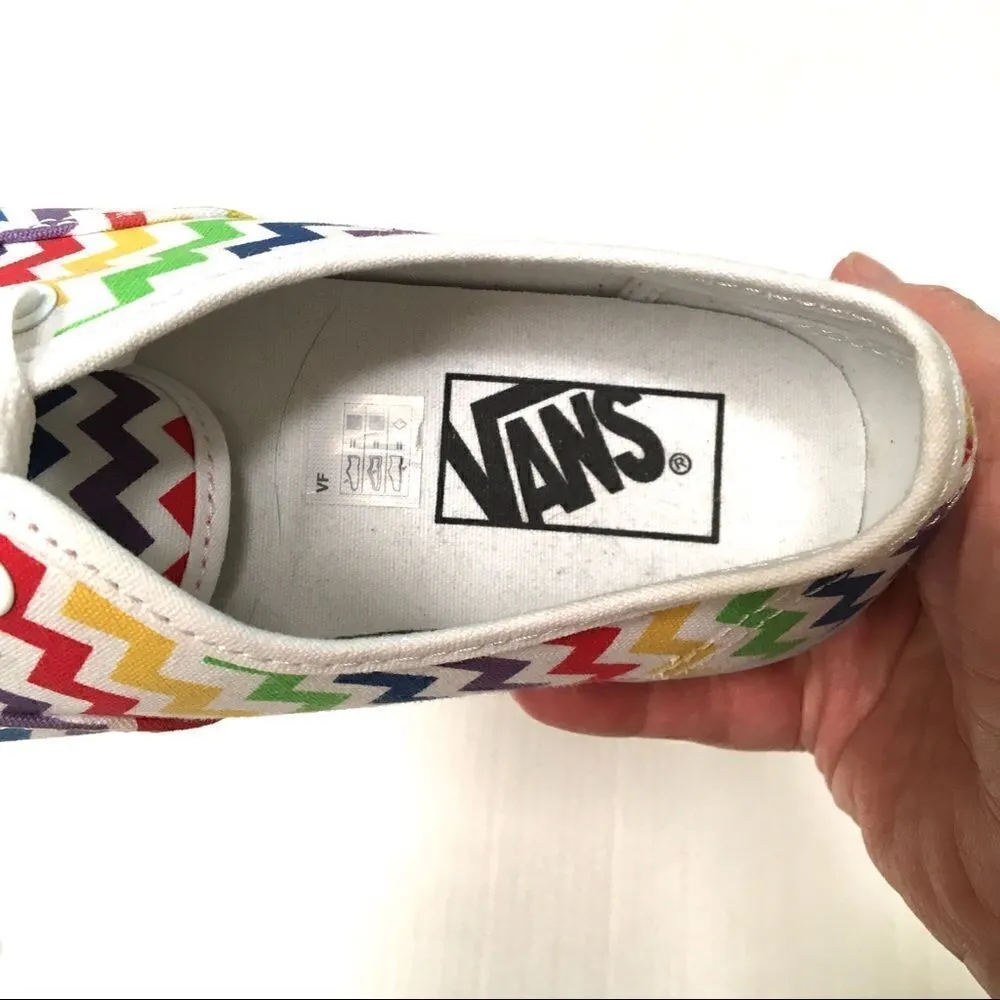 NWOT Vans rainbow chevron print sneakers 6.5 - Image 6