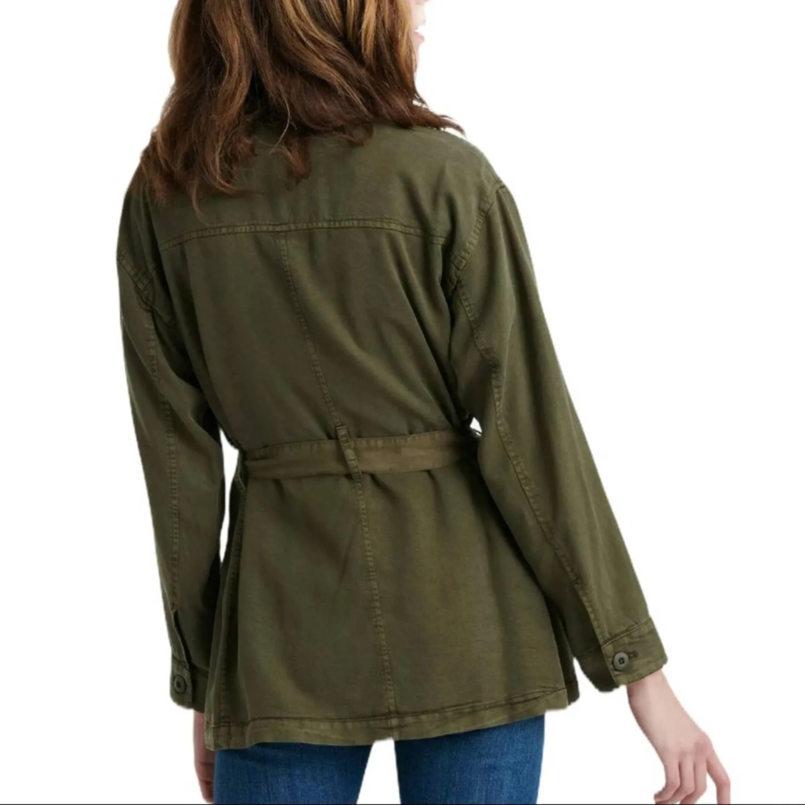 Lucky Brand olive green utility jacket medium New‎ - Image 3