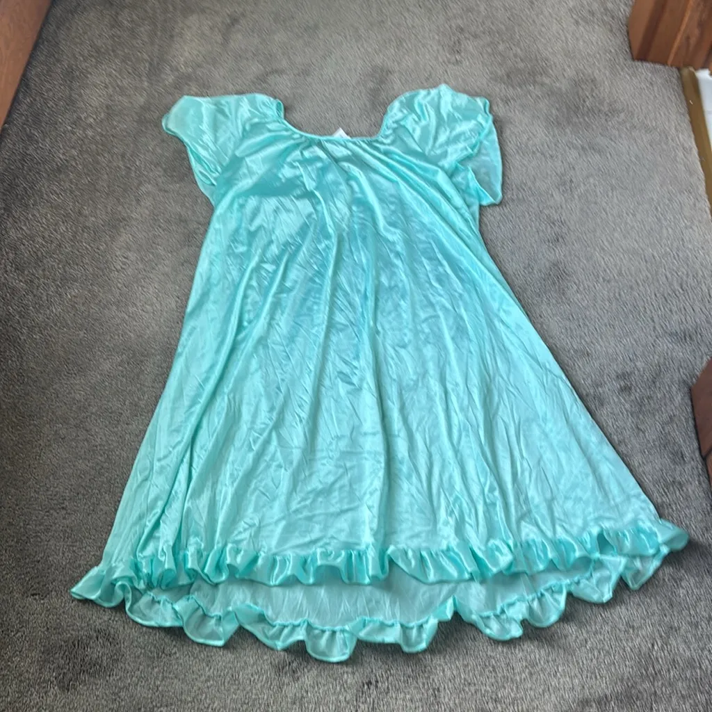 Velrose Satin Sleepwear SIZE L Blue Size L - Image 5