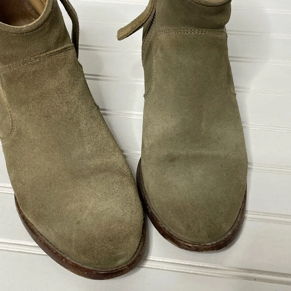 Zadig & Voltaire Molly Suede Wester Ankle boot Tan 377 - Image 10