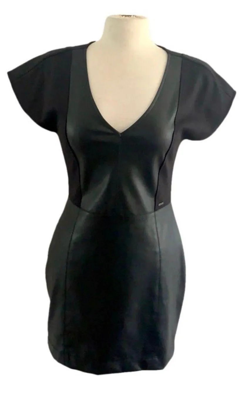 Faux Leather Dress - Image 2