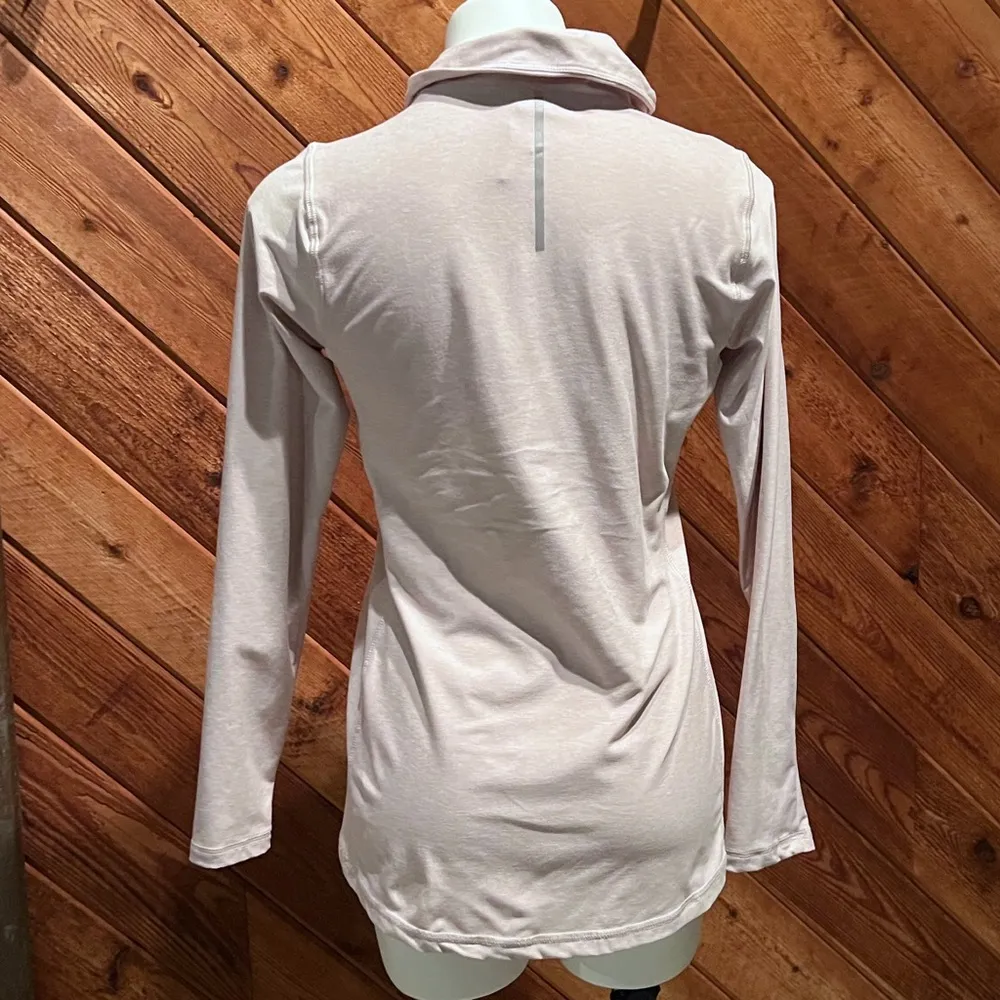 NWOT New Balance Long Sleeve Athletic Pullover Light Pink 1/4 Zip Top Medium - Image 3