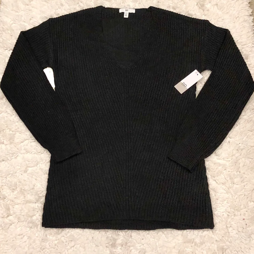 V-Neck Sweater Black Size XXS - Image 3