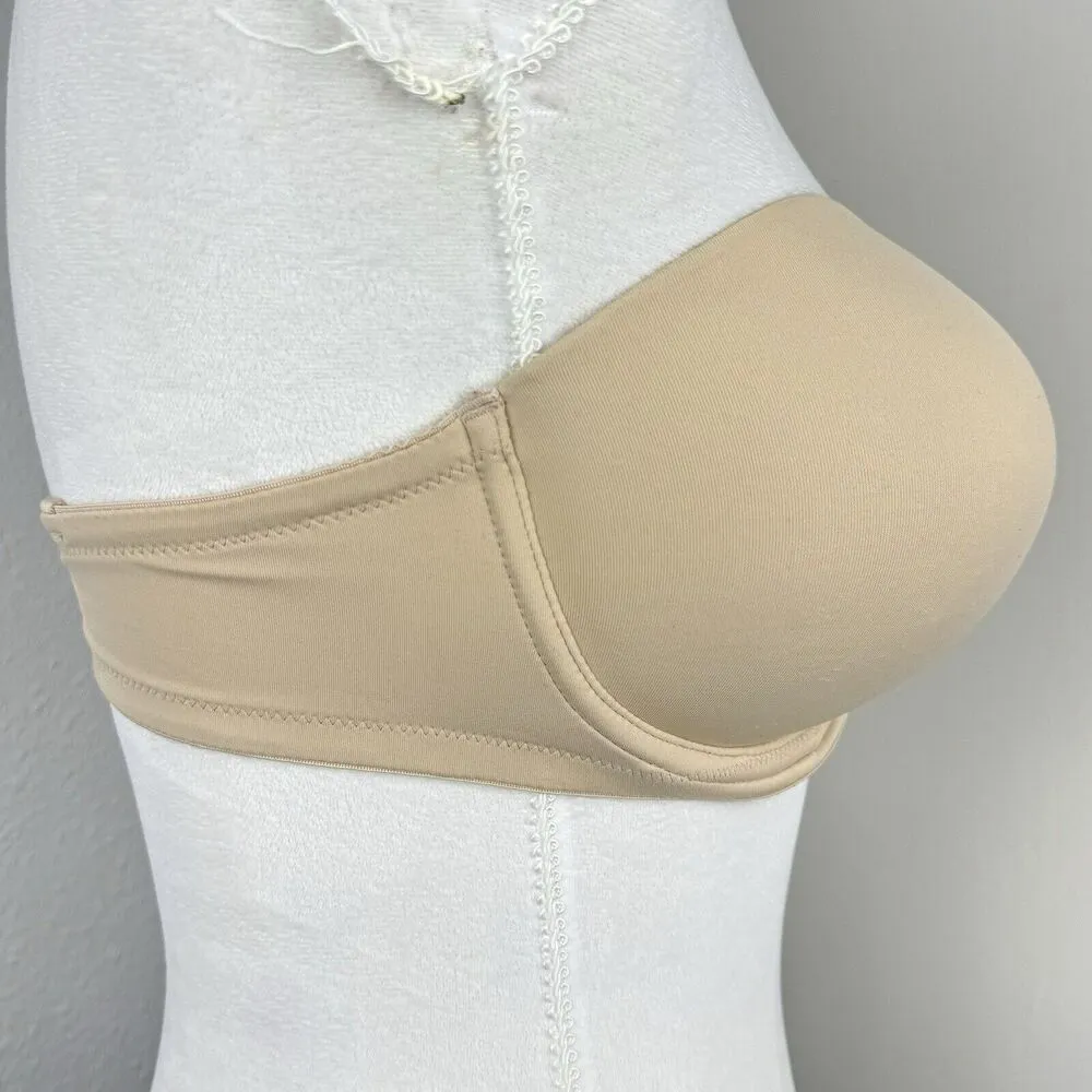 Victoria's Secret PINK Wear Everywhere Multi-Way Push-Up Bra 34DD No Straps Nude - Image 3