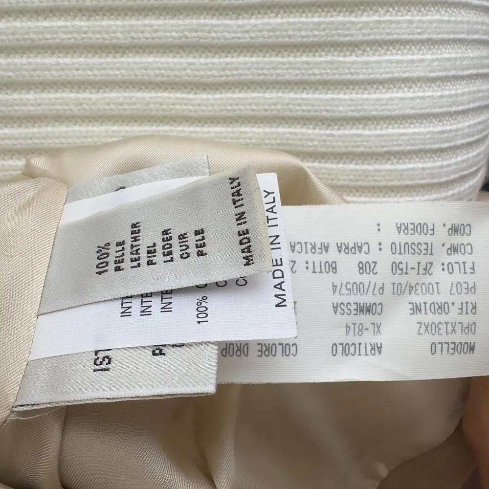 Agnona Jacket Womens XS Tan Suede Leather Quiet Luxury Minimalist Made in Italy - Image 10