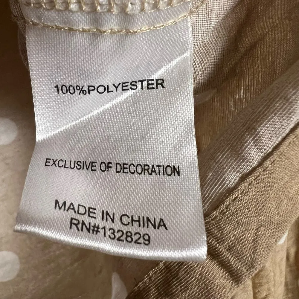 Superdown Cait Nude Polka Dot Print Keyhole Crop Top Size Small - Image 9