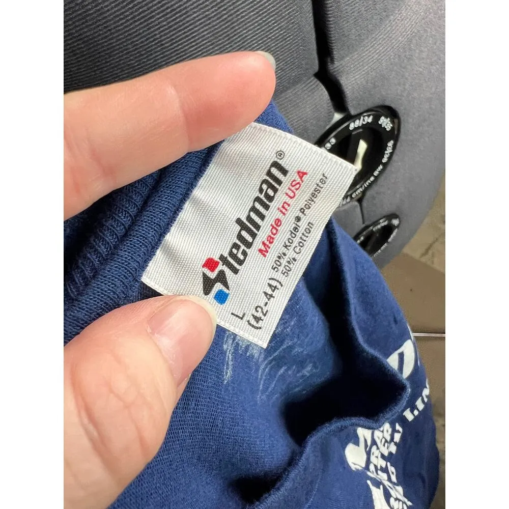 graphic Tshirt Schmidt Chiropractic enter keeps me in line vertebra spine Blue Size L - Image 7