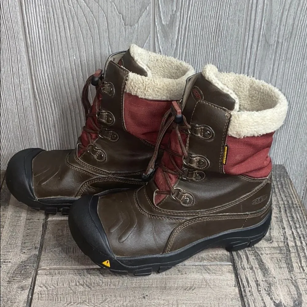 Keen Leather Shearling Lace Up Winter Boots 5 - Image 4