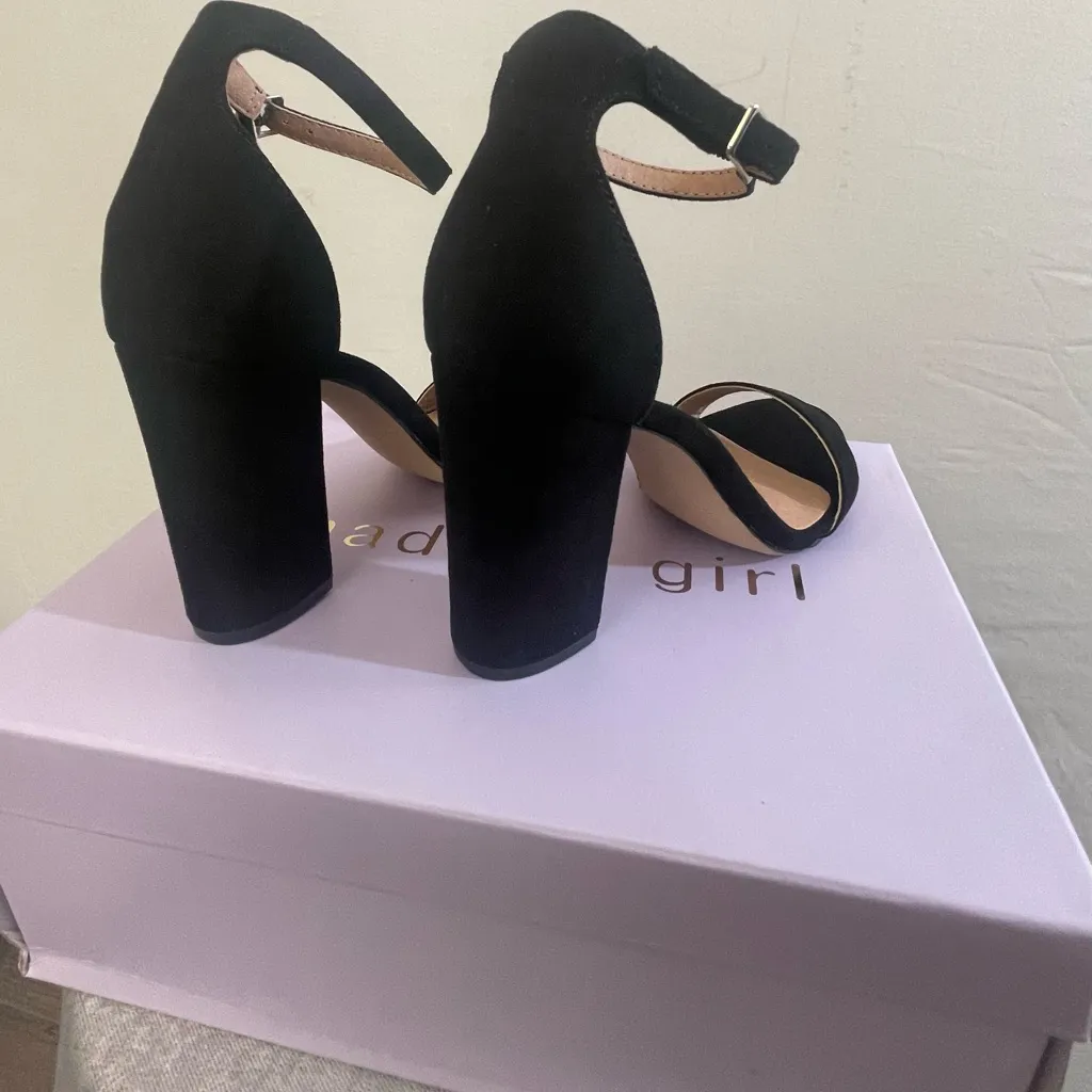 Madden Girl Beella Black Block Heel Sandals | Women’s Size 5 | New in Box(O3)!! - Image 8
