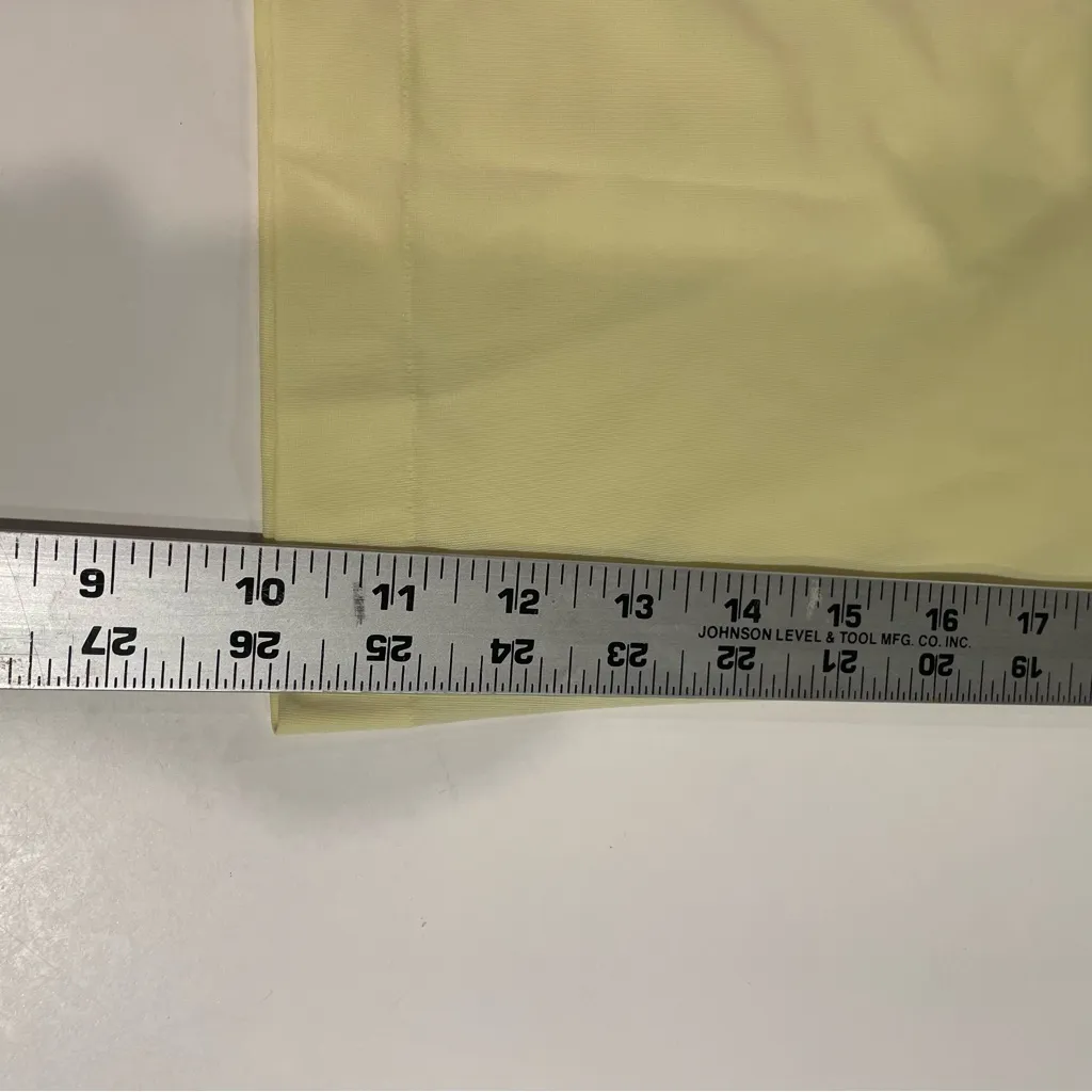 Vtg Vanity Fair 60’s Tricot Nylon Pajama Set Yellow Silky Stretch Women’s 34/S - Image 7