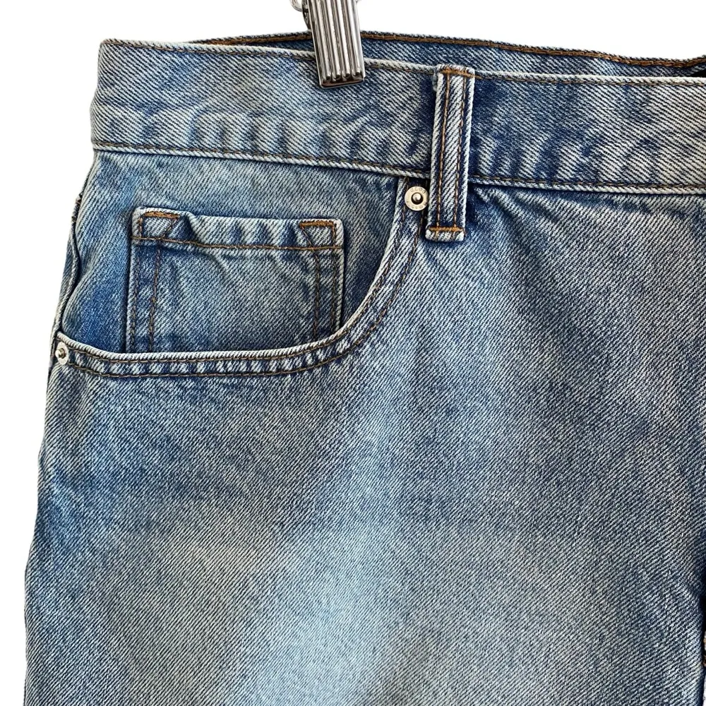 DESIGN Hourglass denim 'relaxed' shorts in midwash blue size 10 - Image 6