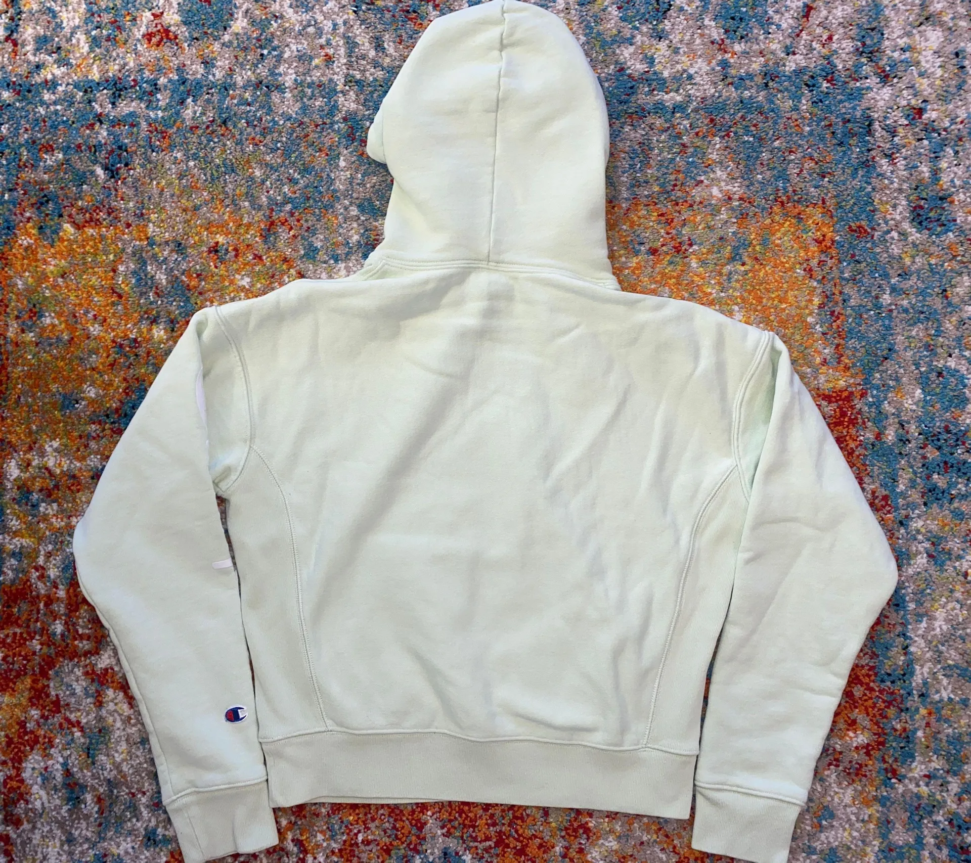 Champion Light Green Cropped  Sweatshirt - Image 3