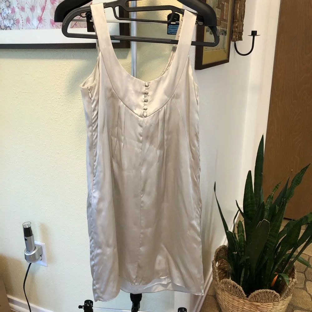 Parameter Silk Silver Cocktail Dress 2 - Image 7