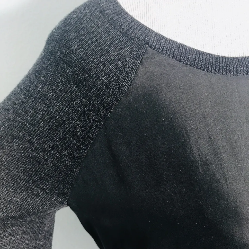 All Saints Silk & Merino Wool Long Sleeve Sweater Top Size 4 Small Quiet Luxury - Image 4