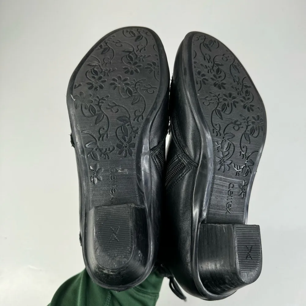 Aetrex Samantha Black Leather Ankle Boot Size 7.5 - Image 7