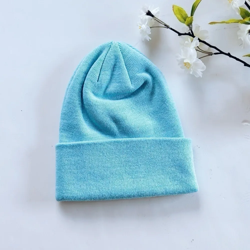 NEW Polylana Coal Front Logo Blue Hat Beanie - Image 2