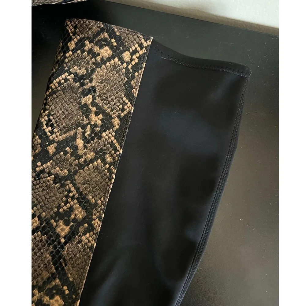 Circus by Sam Edelman Clarimont Heel Boots Black Snakeskin Size 6 NWOT - Image 7