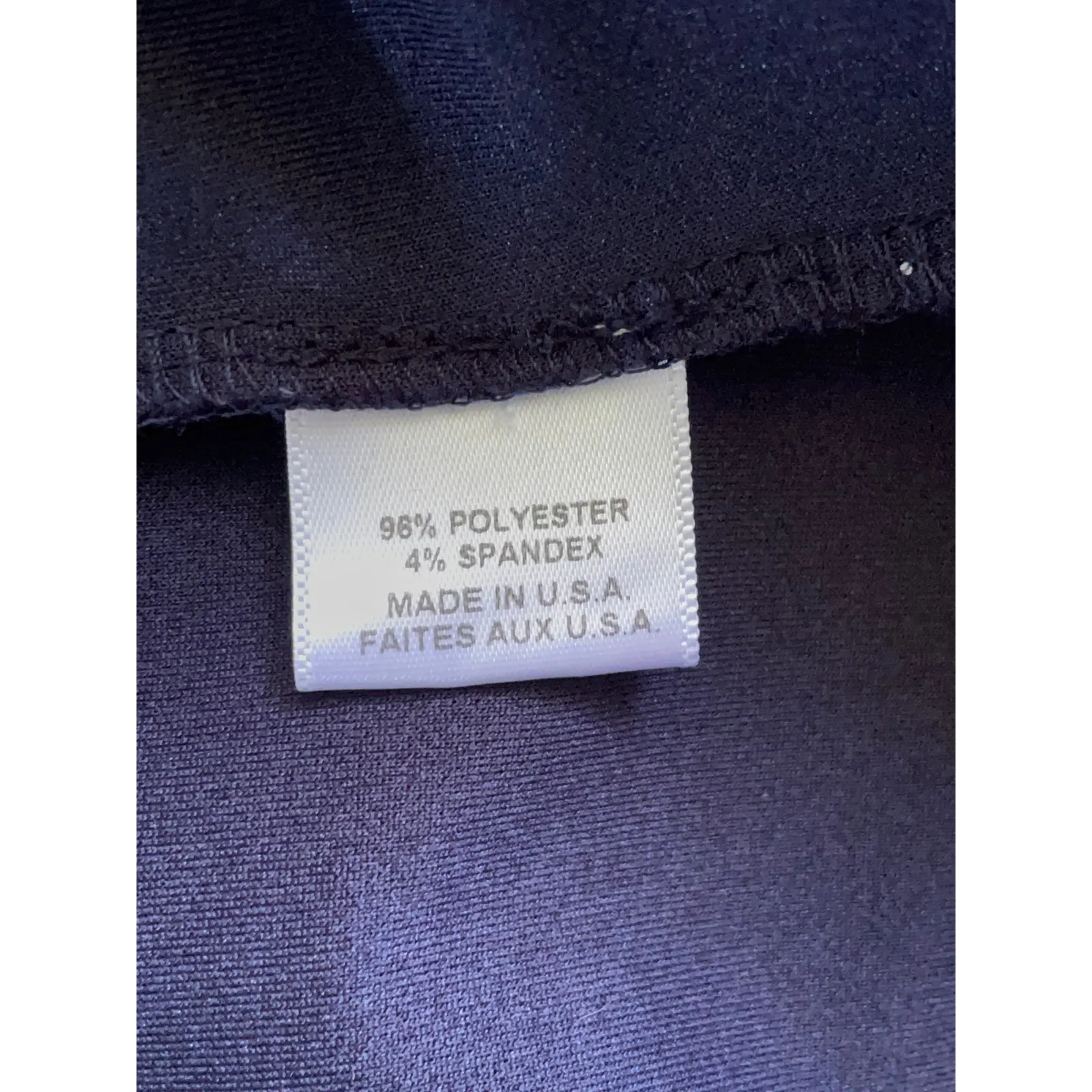 Misa Los Angeles Navy Blue Lyda Stretch Crepe Ruffle Bodysuit Size Large - Image 7