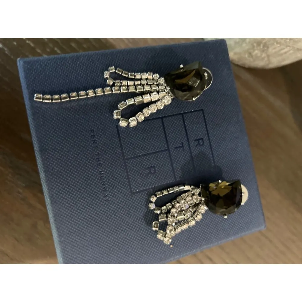 DEMARSON Dalia D Earrings Crystal Womens Size OS - Image 8