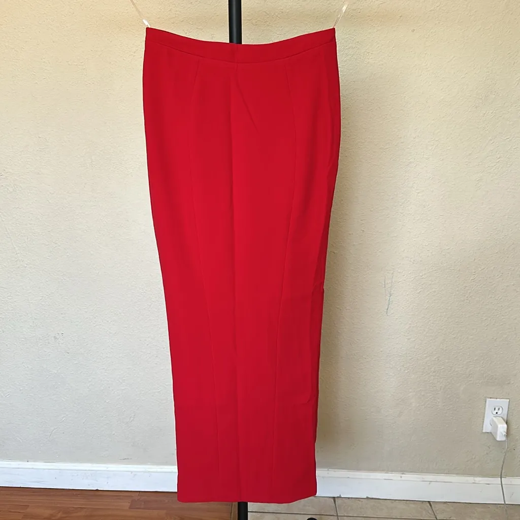 HOUSE OF CB Martinez Red Rose Maxi Skirt‎ NWOT size S - Image 4