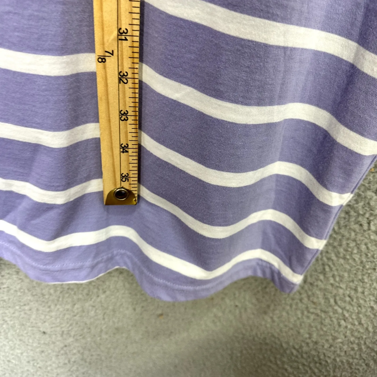 Bob Mackie Dress‎ XL Purple Striped Embroidered Shift Beach Resort Casual Luxe - Image 4