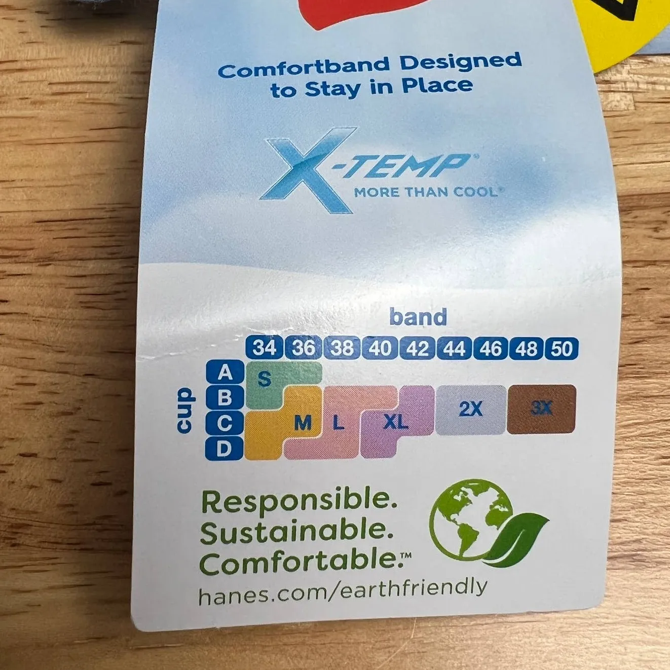 Hanes Women's Comfort Flex Fit Stretch Cotton Bra 2 Pack - Size Small - NWT - Image 2