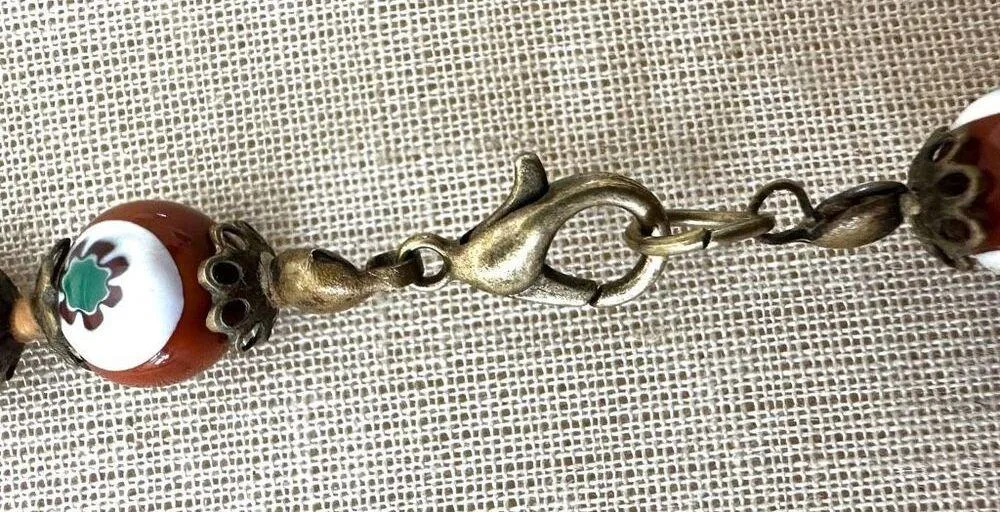 Vintage Venetian Glass Beaded Necklace - Image 4