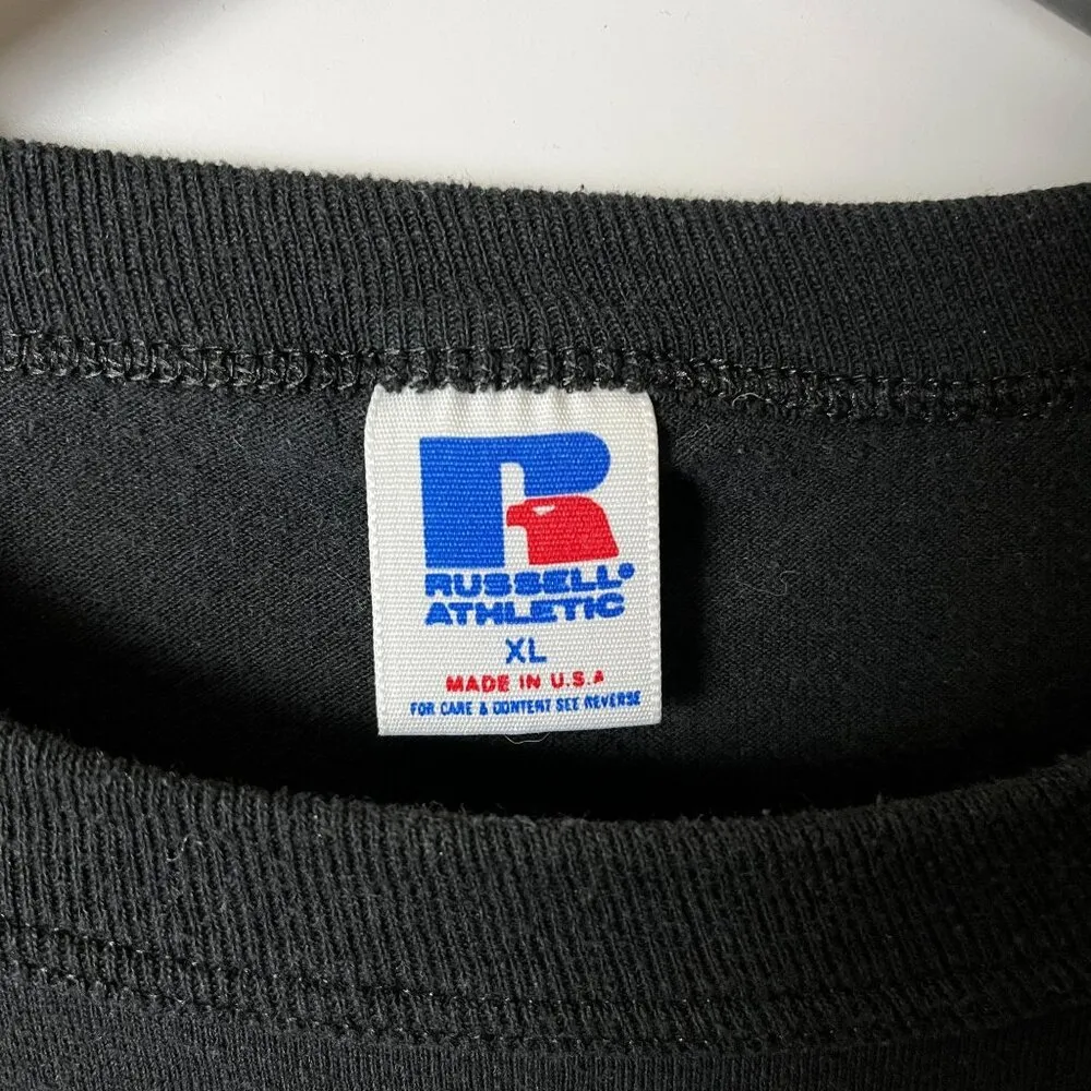 VRJC 1990 Fall Sports T-Shirt Russell Athletic Large Black USA Made Unisex Fit - Image 11