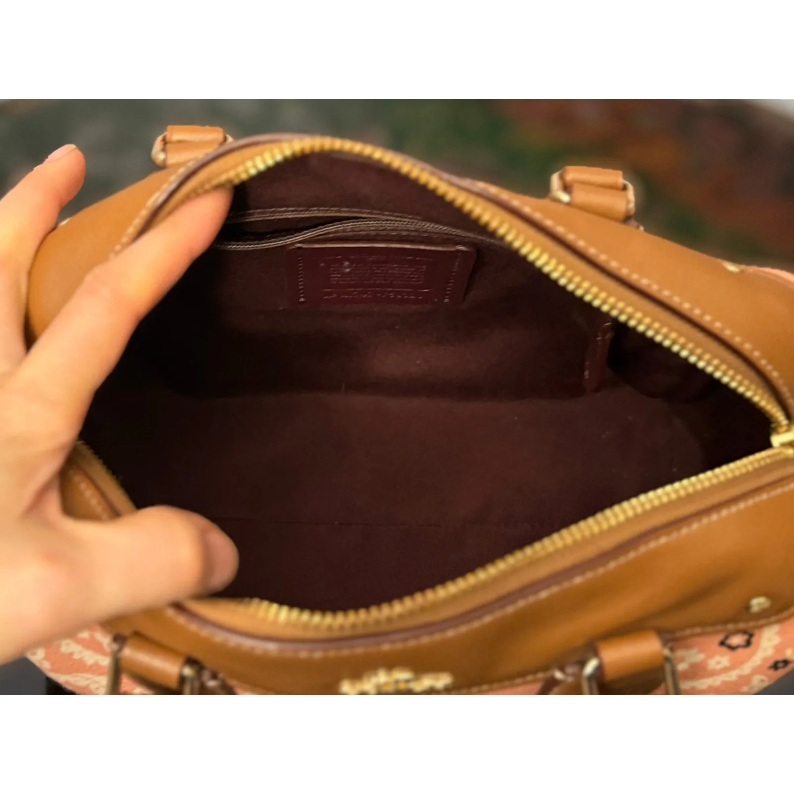 EUC Coach F59328 Mini Bennett Satchel w/ Butterfly Bandana Print - Image 6