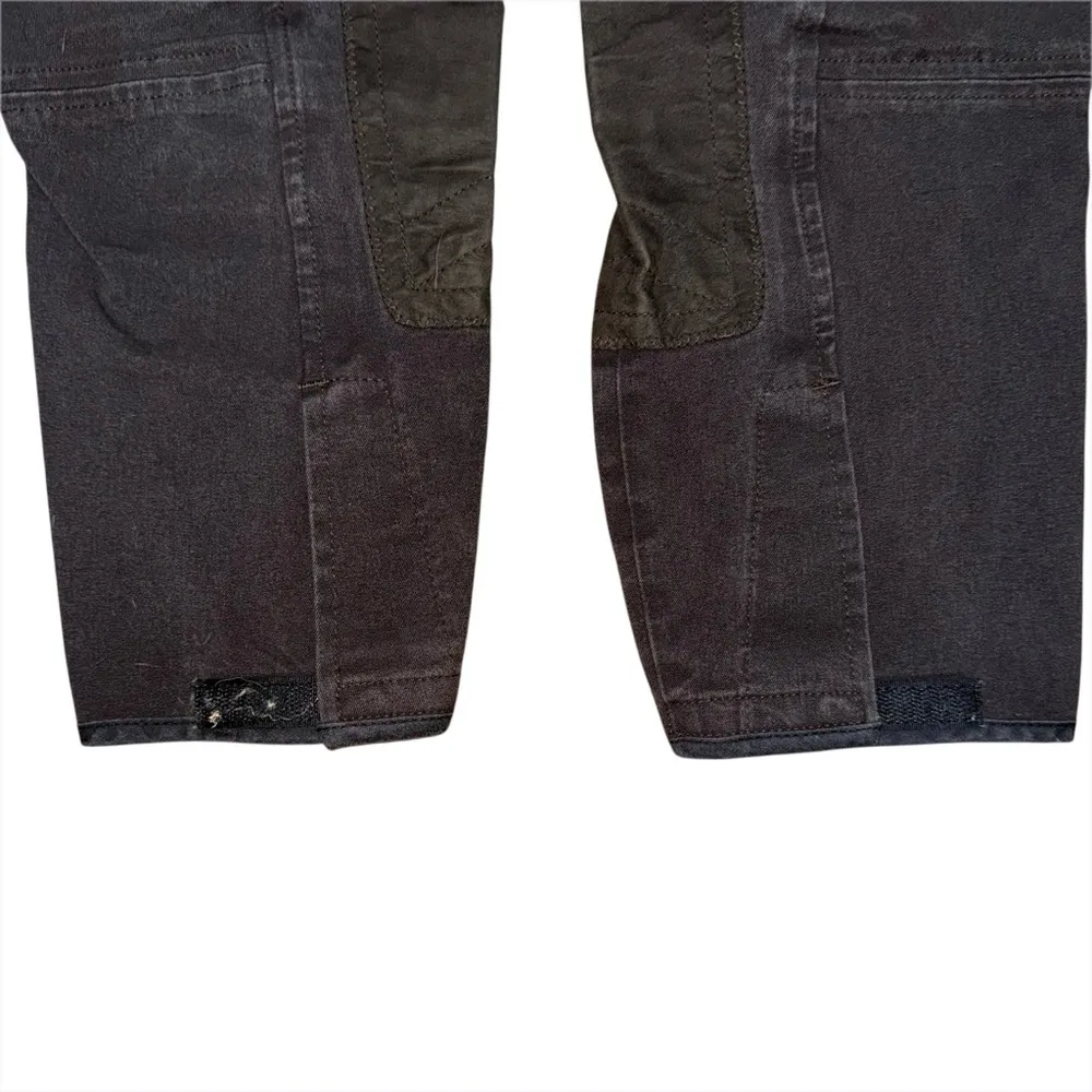 Tailored Sportsman 1965 Breeches 32 R Brown Side Zip Knee Patch USA Riding Pants - Image 6