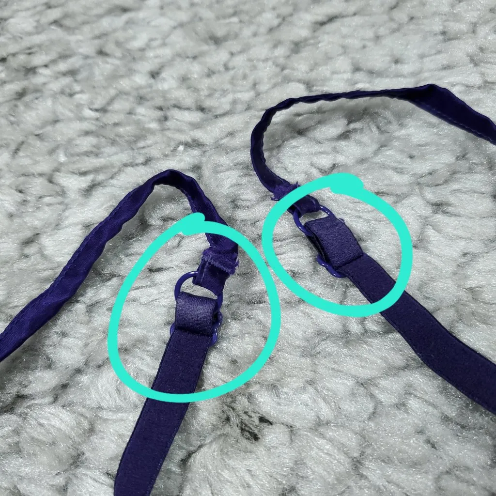 READ Mimi Holliday Unlined Underwire Lace Bra Purple Size 34D Silk Blend - Image 7