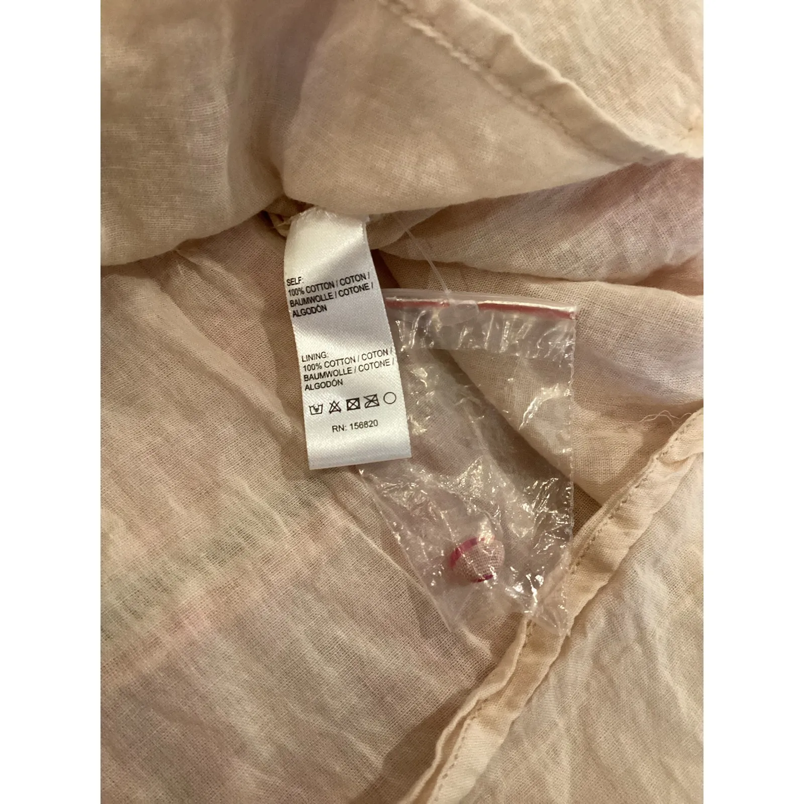 ALLISON New York NATASHA Cotton MINI DRESS PINK PALMS size M Size M - Image 8