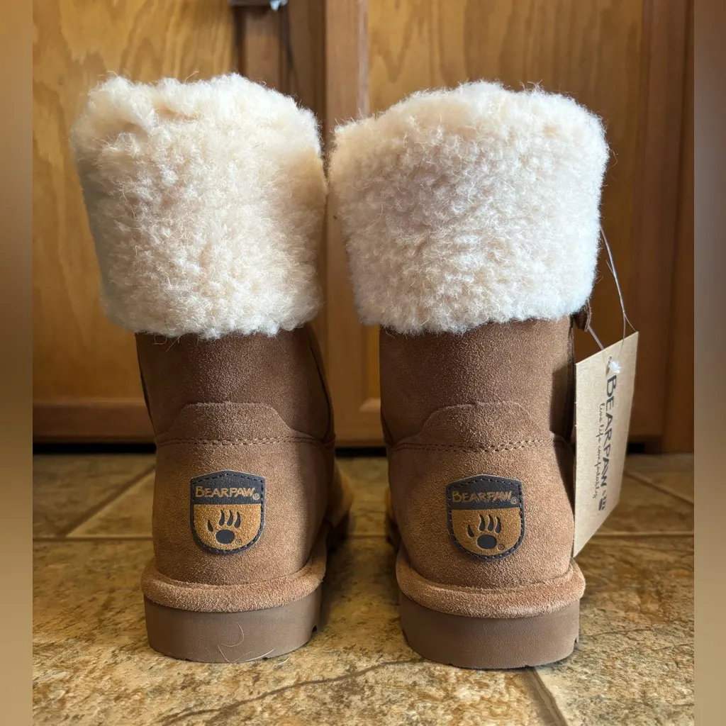 NWT BearPaw Sheepskin Wool Lined boots sz 7 - Image 3