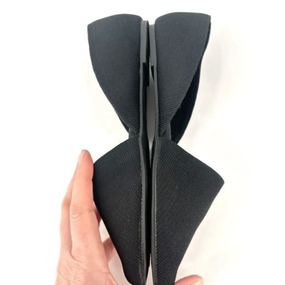 Mia Shoes Womens 7.5 M Lynne D'Orsay Ballet Flats Comfort‎ Black Fabric Slip On - Image 3