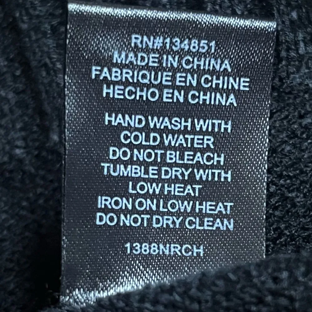 WAYF Black Midi Sweater Dress Puff Sleeve XS - Image 10