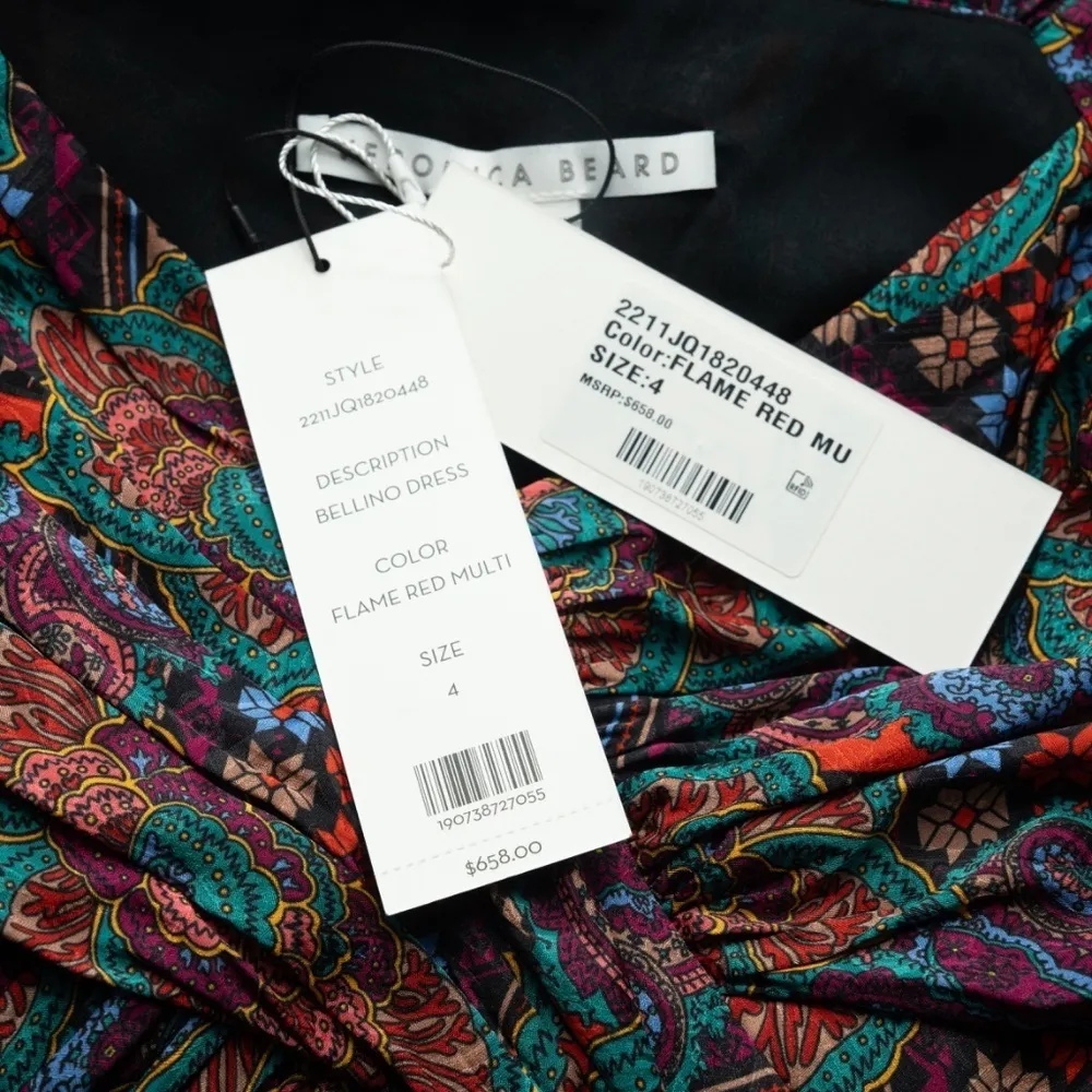 Veronica Beard Bellino Silk Blend Jacquard Mini Dress - Image 6