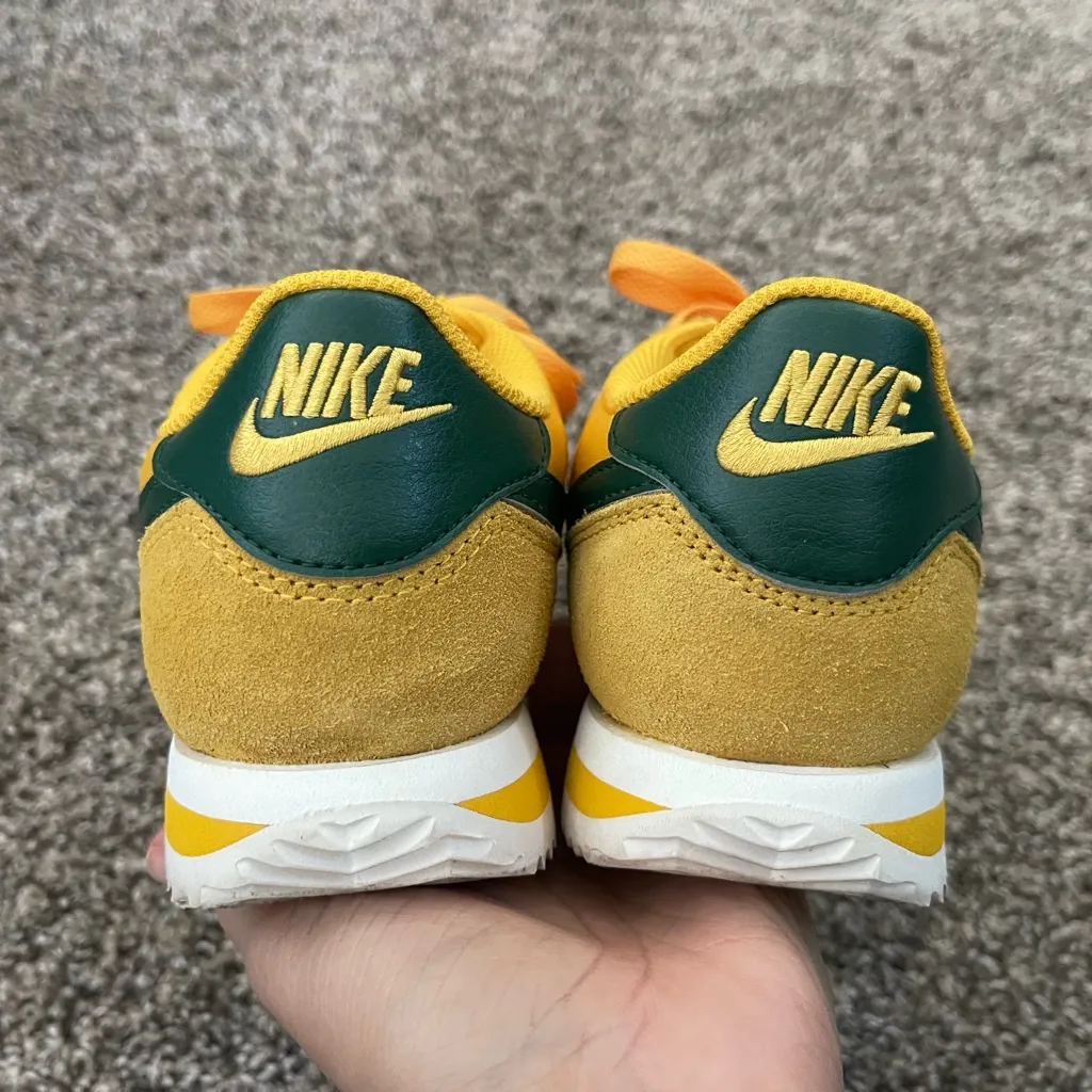 Women’s Nike Cortez Textile SneakersYellow Ochre Gorge Green Size 7.5 - Image 5