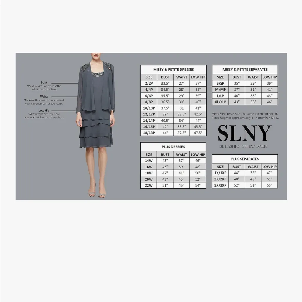 NEW SLNY dress navy blue Long Maxi Crystal Embellishment Front Slit Formal Sz 10 - Image 4