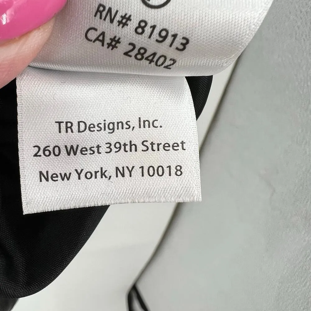 Anthro Plenty Tracy Reese EVE Dress Black & Pink Short Sleeve Pixelated Formal 4 - Image 9